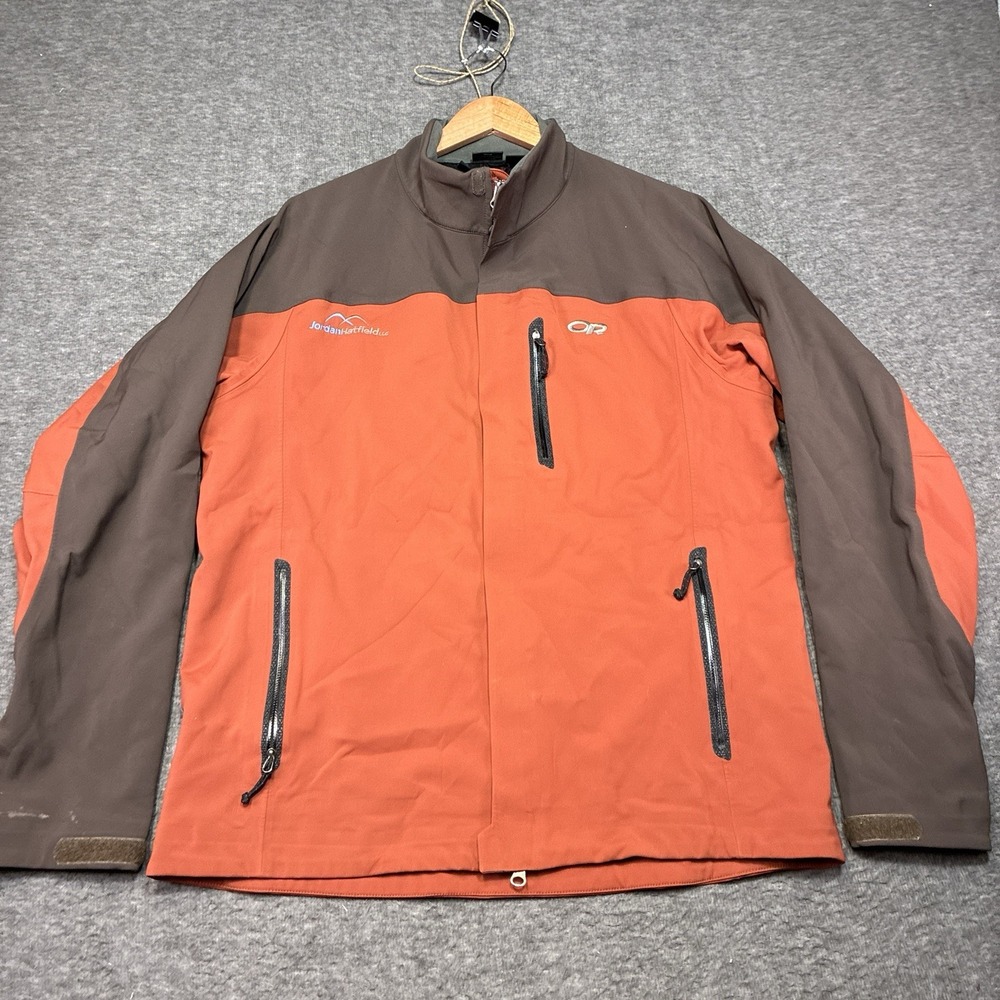 Outdoor Research Men's Softshell Jacket Size Large Hiking Ski Camp Climb‎ Logo